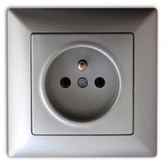 Z�suvka 2P VISAGE AMBIENCE strieborn�