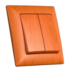 Vyp�na� �. 5 dvojit� lustrov� VISAGE AMAZON dub