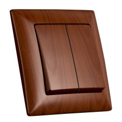 Vyp�na� �. 5 dvojit� lustrov� VISAGE AMAZON orech