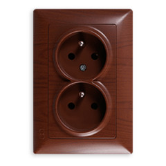 Dvojz�suvka 2x2P VISAGE AMAZON orech