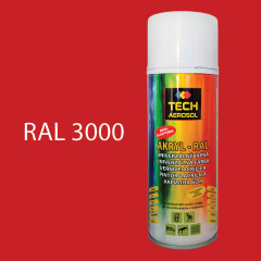 Farba v spreji akrylov� TECH RAL 3000 leskl� 400 ml