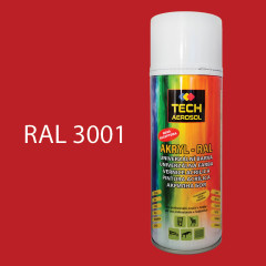 Farba v spreji akrylov� TECH RAL 3001 leskl� 400 ml