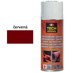 Farba v spreji antikor�zna z�kladn� TECH �erven� 400 ml