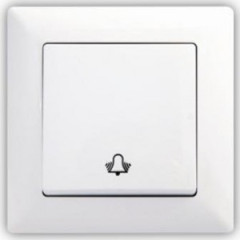 Tla�idlo zvon�ek VISAGE SIMPLE biele