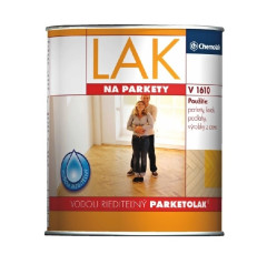 Lak na parkety V 1610 akryl�tov� vodou riedite�n� POLOMATN� 0,6 l