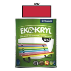 Farba Ekokryl Lesk 0812 (�erven� jasn�) 0,6 l