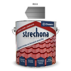 Farba na kov Strechona 2v1 0111 (�ed�) 4 l