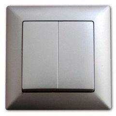 Vyp�na� �. 5B dvojit� striedav� VISAGE AMBIENCE strieborn�