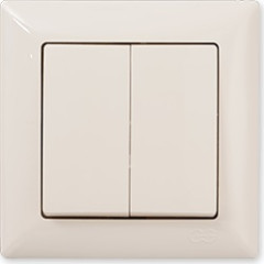 Vyp�na� �. 5B dvojit� striedav� VISAGE IVORY b�ov�