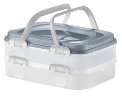 D�za dvojposchodov� s vekom 40x30x18 cm MIX FARIEB (DJ-34000)