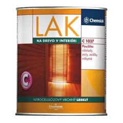 Lak na drevo vn�torn� C 1037 nitrocelul�zov� vrchn� leskl� 0,75l