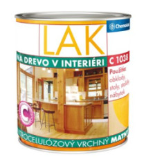 Lak na drevo vn�torn� C 1038 matn� 0,75 l