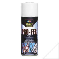 Farba v spreji TECH PRO-FER 4v1 RAL 9010 biela leskl�