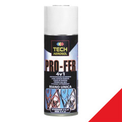 Farba v spreji TECH PRO-FER 4v1 RAL 3020 �erven�