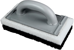 Hladidlo plastov� 120x250 mm s bielym a �iernym filcom 0046