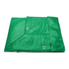 Plachta krycia s okami 6x10 m, 100g/m2 PE zelen�