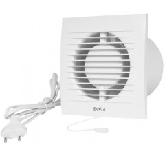 Ventil�tor elektrick� so sp�na�om a k�blom 125 mm EXTRA BIELY (EI-EE125WP)