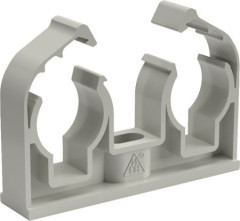 Dvojpr�chytka PPR D 2x 20 mm s klipom (CH-2K020P)