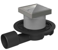 Vpus� podlahov� priebe�n� D50/75 (nerezov� r�m�ek, mrie�ka CERAMICS) (MCH-C 427 A)