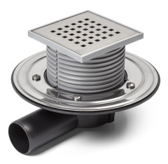 Vpus� podlahov� bo�n� D50 (nerezov� pr�ruba, mrie�ka GATE) (MCH-G1 381 B)