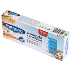 Vreck� s praktick�m zipsom 1,5 l 15 ks