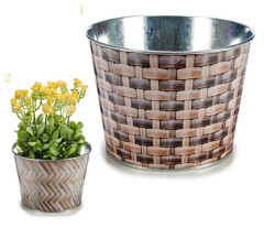 Kvetin�� kovov� "pr�ten�" 20,6x9,6x20,6 cm (ZE-75537)