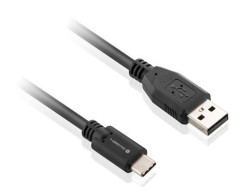K�bel USB/USB-C, 1 m - �ierny (GOGUSBAC100MM02)