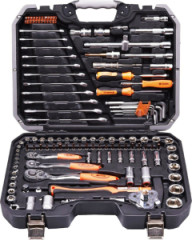 Sada ru�n�ho n�radia a hlav�c v kufr�ku 132-dielna PRO HARDEN (510822)