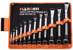 Sada k���ov o�kov�ch vyhnut�ch (6x7-30x32 mm) 12-dielna HARDEN (540110)