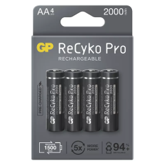 Bat�rie GP ReCyko Pro Professional AA / 4 ks (B22204)