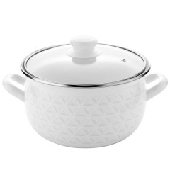 Hrniec smaltovan� Diamond 18 cm 3 l