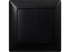 Vyp�na� �. 5 dvojit� lustrov� VISAGE AMBIENCE �ierny