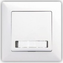 Tla�idlo zvon�ek s podsvieten�m VISAGE SIMPLE biele