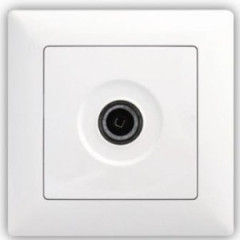 Z�suvka TV koncov� VISAGE SIMPLE biela