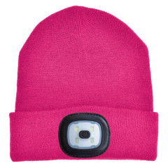 �iapka s �elovkou 4 LED ru�ov� (43193)