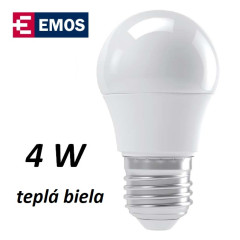 �iarovka LED mini globe 4W, tepl� biela, E27 (ZQ1110)
