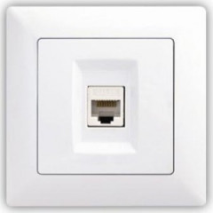 Z�suvka d�tov� Cat5 VISAGE SIMPLE biela