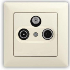 Z�suvka satelitn� priebe�n� VISAGE IVORY b�ov�