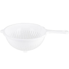 Cedidlo plastov� s rukov�ou 21 cm biela