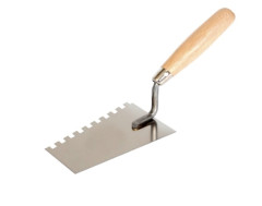 Ly�ica mur�rska nerezov� 160 mm / zuby 8x8 mm s drevenou rukov�ou 0305