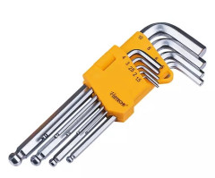 Sada pred�en�ch imbusov�ch k���ov s guli�kou (1.5-10 mm 9-dielna HOTECHE HT260509