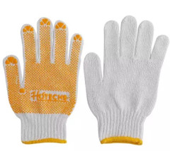 Rukavice bavlnen� s PVC bodkami 9,9�/XL HOTECHE HT430509
