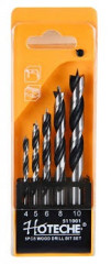 Vrt�ky do dreva 5-dielna sada (4;5;6;8;10 mm HOTECHE HT511001