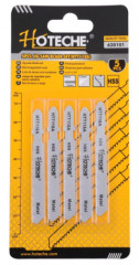 Pl�tky do priamo�iarej p�ly na kov 76 mm/21 TPI 5-dielna sada HOTECHE HT620101