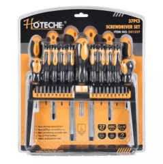 Sada skrutkova�ov (PL;PH  v plastovom dr�iaku 37 ks HOTECHE HT241337