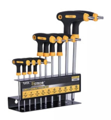 Sada k���ov TORX s T-rukov�ou (T9x100-T50x200 mm 10-dielna HOTECHE HT262009