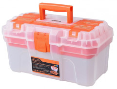 Kufr�k na n�radie plastov� 400x225x207 mm transparentn� TACTIX (320110)