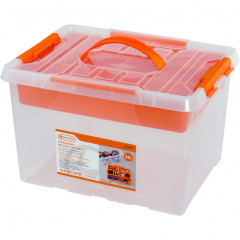 Box plastov� 22 l / 404x304x257 mm transparentn� TACTIX (320266)