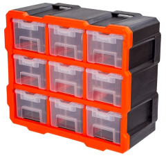 Organiz�r modul�rny plastov� 378x150x320 mm / 9 z�suviek TACTIX (320674)