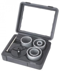 Korunky vykru�ovacie wolfr�mov� (33-83 mm) 7-dielna sada TACTIX (440537)